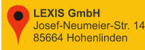 LEXIS GmbHJosef-Neumeier-Str. 1485664 Hohenlinden