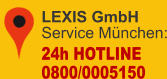 LEXIS GmbHService München: 24h HOTLINE 0800/0005150